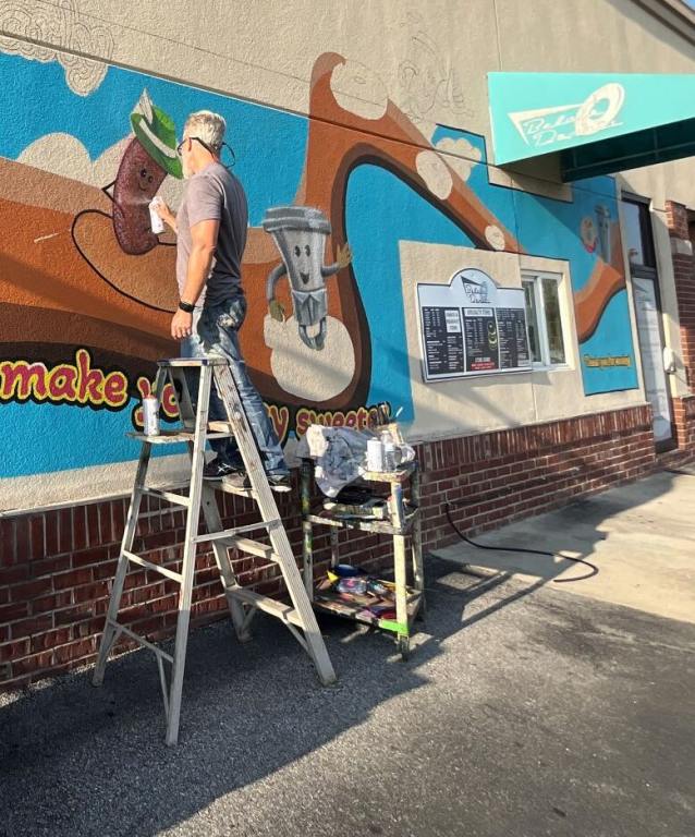 Belair donuts mural