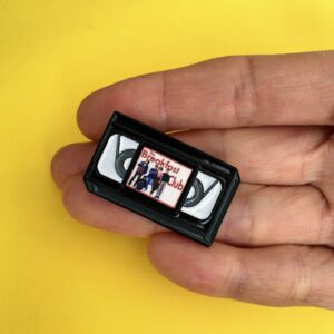 breakfast club VHS tape enamel pin